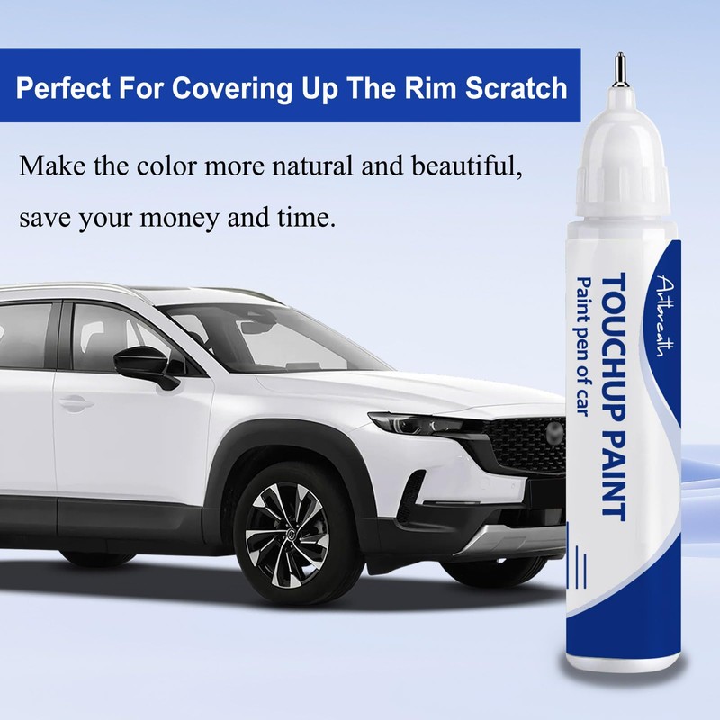Snowflake White Pearl Mica(25D) Touch Up Paint for Mazda-Exact Match–Chips