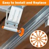 12 Pack 2" Nylon Garage Door Rollers, 4" Nylon Layer