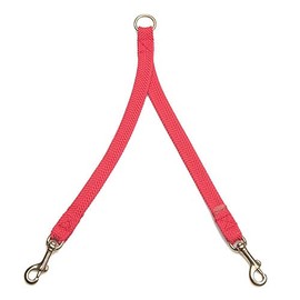 Mendota Pet 2 Dog Coupler - Dog Leash - Made in The USA - Red, 1 in x 28 in