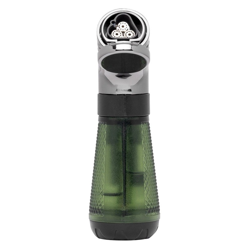 Palio Squadra Angled Triple-jet Flame Cigar Lighter, Green