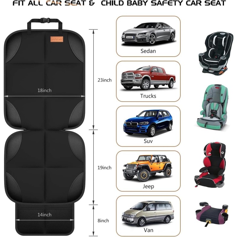 Car Seat Protector 2 Pack Car Seat Protector Waterproof Anti