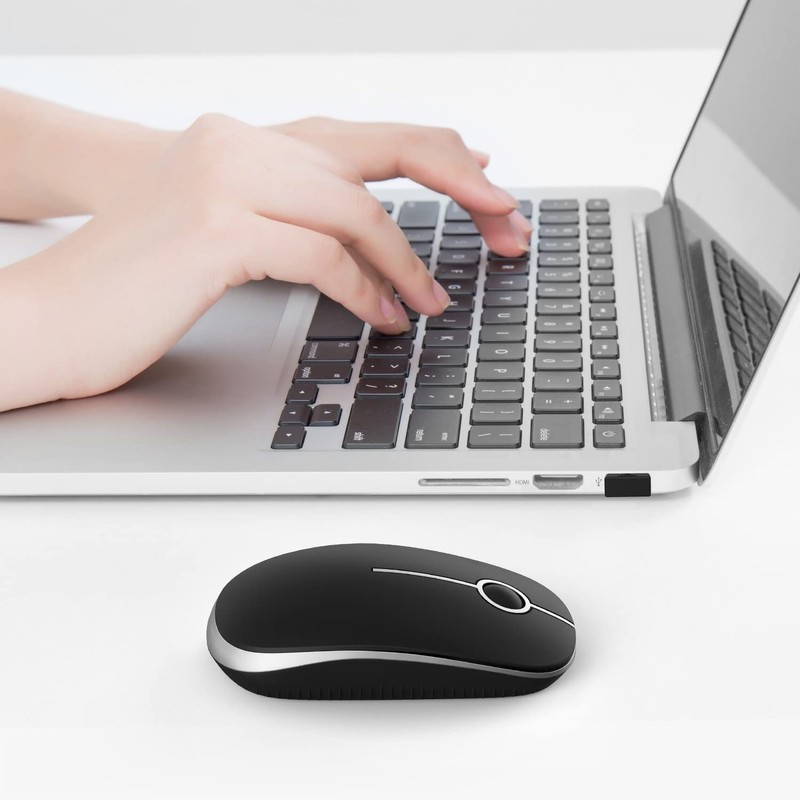 Wireless Mouse, Vssoplor 2.4G Slim Portable Computer Mice with Nano