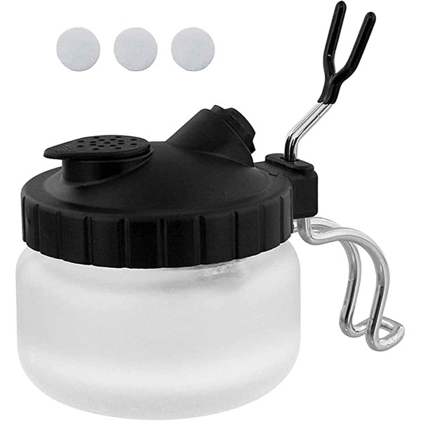 XDOVET Airbrush Cleaning kit,Airbrush Cleaner Tools, Glass Cleaning Pot Jar