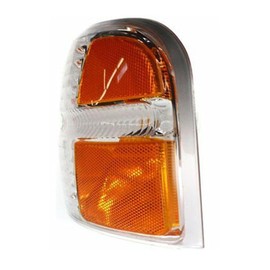 alxiang V for Ford for Explorer 2002-2004 4-Door Park Corner Light Turn Signal Marker Driver Side Plastic Front Left Smooth Clear-Lens Orange