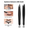 12 Uds Herramientas Para Cejas Pinzas Tijeras De Recorte