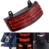 NATGIC Motorcycle Tail Light Tri Bar Tail Light L-E-D Brake