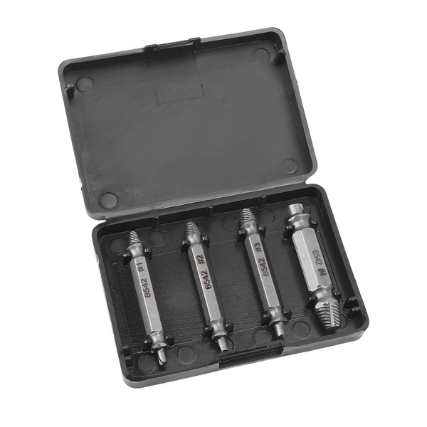 4PCS High Speed Steel Screw Extractor Set Damaged Screw Remover
