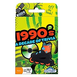 Outset Media 1990's A Decade of Trivia Travel Pack Card Game - for Ages 12 and up