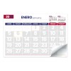 Calendario Planeador Mensual 34 X 23 Cm