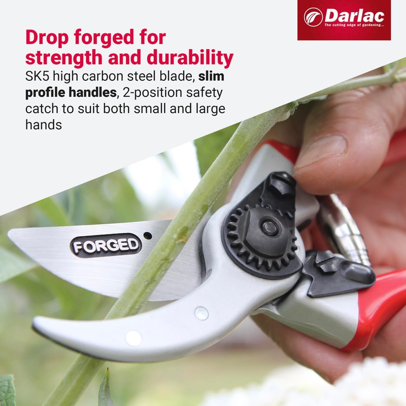 Darlac Expert Pruner-Drop Forged Razor Sharp Blade-Durable Secateurs Ideal For