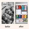 HOMTERN 2-Pack Fridge Organisers,kitchen Drawer Organiser,Beverage Storage,Refrigerator Drink Storage,Effective Space-Saving