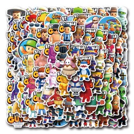 110 Pieces Stumble Guy Stickers for Laptops, Cool Classic Cartoon Stickers for Teens, Kids, Boys, Computers, Skateboards, Cell Phones, Scrapbooks