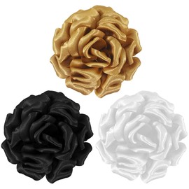 Merdia Rose Flower Brooch and Pin | Elegant Hair Clip and Accessory for Women's Dress, 1 Count (Pack of 1)