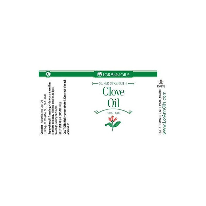 LorAnn Clove Leaf Oil SS Natural Flavor, 1 ounce bottle