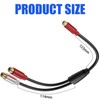 Tunghey 2Pack RCA Splitter Cable, 1 Female to 2 Female