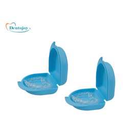 Dentojoy Dental Orthodontic Retainer/Aligner Case/Box/Mouth Guard and Denture Storage in Light Blue Colour (4)
