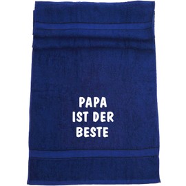 ShirtShop-Saar Papa ist der Beste Bath Towel Dark Blue