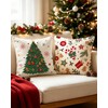Christmas Pillow Covers (2, Forest Gingerbread, 18×18)