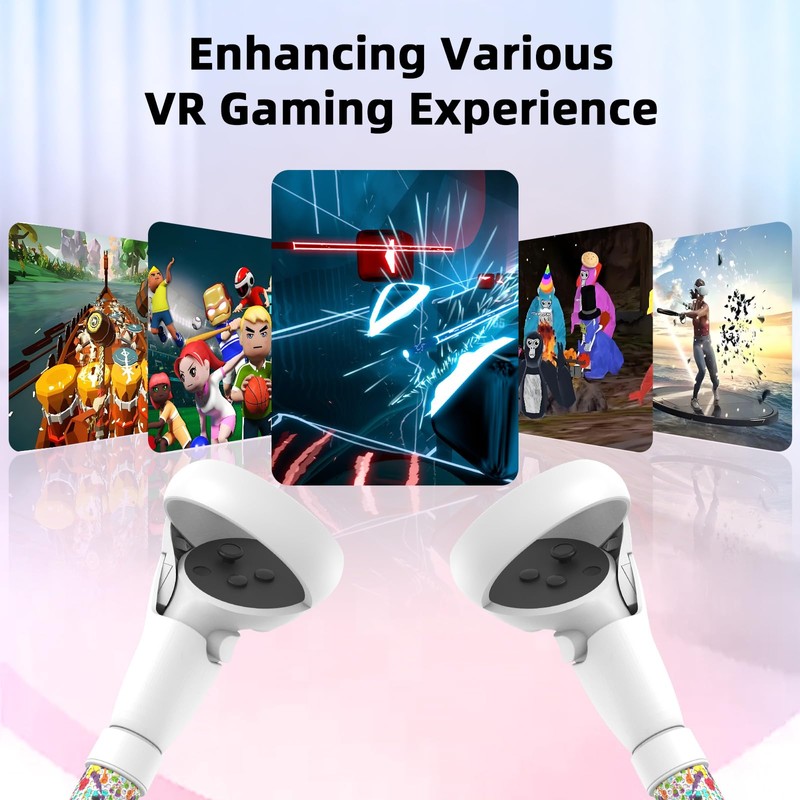 Rechale VR Handle Attachment for Meta Quest 2, Extension Controller