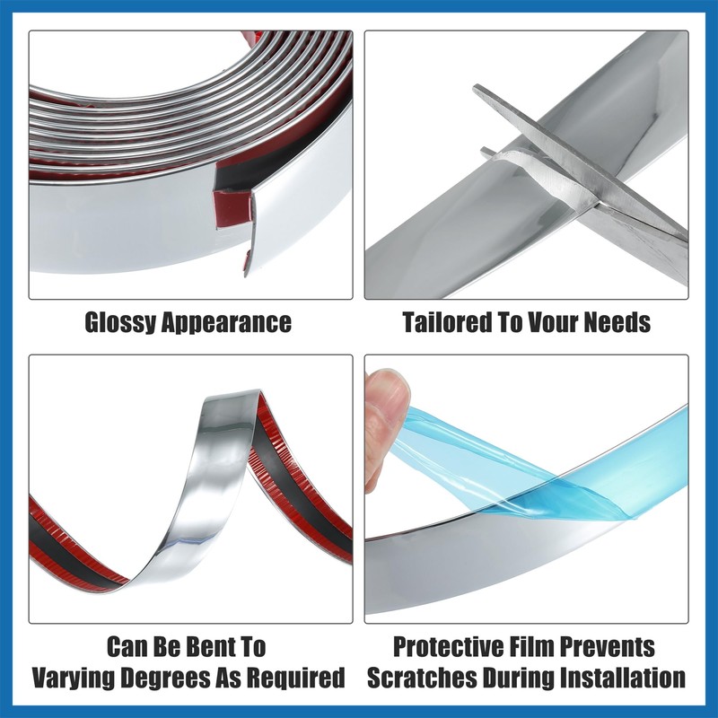 A ABSOPRO Car Door Edge Guards Strip 30mm Wide 9.84ft
