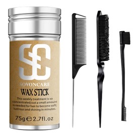 SOVONCARE Wig Styling Stick with Brushes - Bed Head Edge Control Pomade, Non-greasy, Long Lasting, Temporary Hair Product (2.7 Oz)