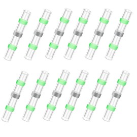 150 Pcs Green Solder Butt Connectors Heat Shrink, AWG 18-16 Automotive Electrical Connectors for Automotive Marine Boat Trailer