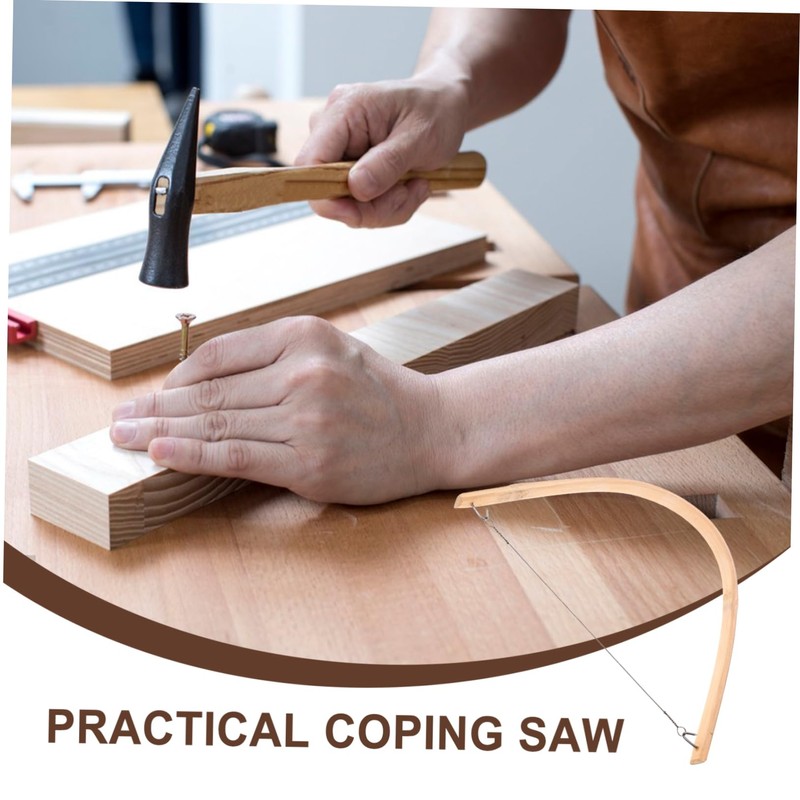 WOONEKY Hand Saw Woodworking Coping Saw Bow Saw Precision Cutting