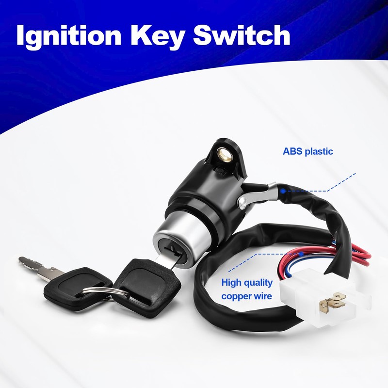 Generic Ignition Key Switch and 2 Keys Compatible with Honda