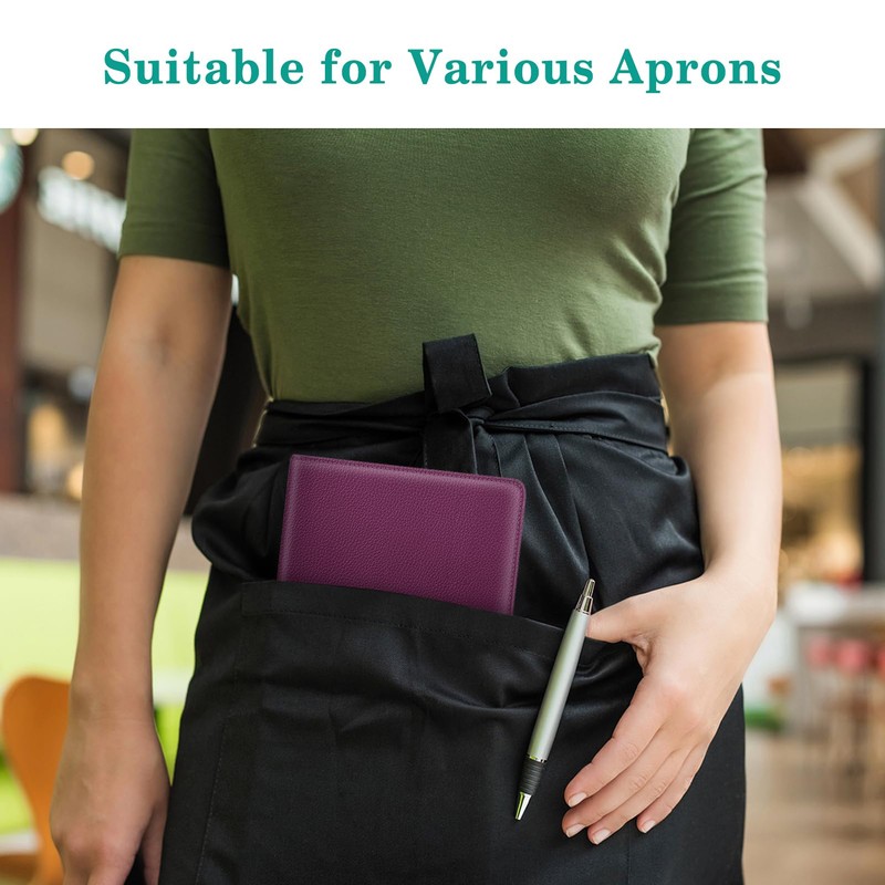 Fintie Server Book Organizer with Zipper Pocket, PU Leather Restaurant