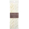 Okato Straws Metallic Gold Star Silver Star 0.6 x 19.5