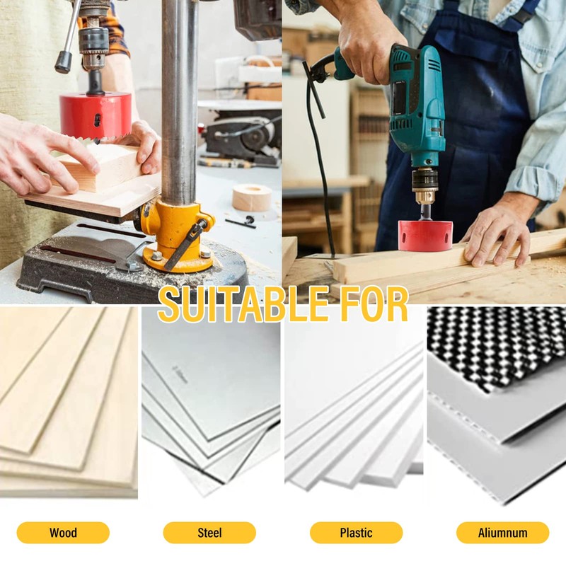 BOQIIKAR 53mm HSS Bi-Metal Hole Saw, Drill Bit Fast Hole