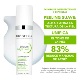 🌙✨ Bioderma Sébium Night Peel – Peeling Nocturno de Alta Tolerancia para Piel Mixta y con Imperfecciones, 40 ml 🌿💧