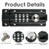 YOPEUC 2 Combination Locking Bolt, 4 Digit Sliding Lockable Padbolt,