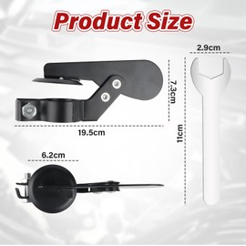 RtottiM Exhaust Flap Tractor 50 mm Rain Flap Weather Cap Exhaust Tractor Tractor Rain Cover Exhaust Hose Exhaust Pipe Weather Cap Compatible with Lawn Tractors Black