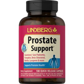 Lindberg Prostate Supplement | 180 Count | Saw Palmetto, Pumpkin Seed | by Lindberg