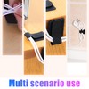 YTDSUP 40 Hook and Loop Cable Ties, Sticky-back Cord Organizer,