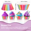 TRUSBER Cupcake Liners, 100 pieces Rainbow Baking Cups Paper Muffin
