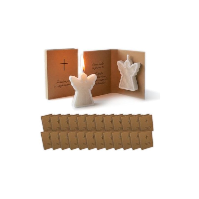 24 Mini Recuerdos Velas Aromáticas Bautizo Boda Primera Comunion Novenario