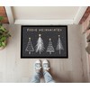 MoonWorks® Doormat Winter Trees Skandi Style Merry Christmas Non-Slip &