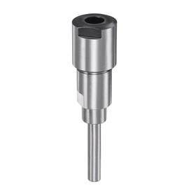 uxcell Router Collet Extension Rod Converter Adapter 6.35mm (1/4") to 8mm for CNC Engraving Machine Woodworking Milling Bit