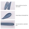 Forks Spoons Knife Set, 21 Pieces Wheat Straw Cutlery Set,