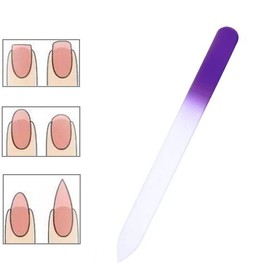 Durable Crystal Glass Nail File Buffer Art Files Manicure, Large Durable Manicure Tool, Smooth Finishing Art File for All Skin Types, Non-Allergic, Odor-Free