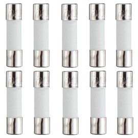 HUAREW F1AL250V 10 Pcs 5 x 20 mm 0.2x0.78 inch Fast Blow Ceramic Tube Fuses 1A 250V