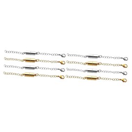 Operitacx 8pairs Necklace Extenders with Lobster Clasp Jewelry Extenders for Necklaces and Anklets and Chain Connectors