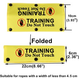 Funny Dog Leash Sleeve Training Do Not Touch Dog Leash Wrap Sleeve Alert Tag Pet Birthday Gift (Training Touch)