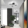 ADISUN Modern LED Ceiling Light, 6000K Semi Flush Mount Ceiling