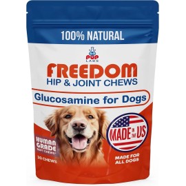 Pup Labs Freedom Joint Chews - Delicious Dog Hip and Joint Supplement - Vitamins Packed.