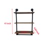 ROGMARS Industrial Pipe Shelving Bathroom Shelves with Towel bar, 24