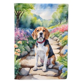 Caroline's Treasures DAC6560GF Beagle Spring Garden Garden Flag Mailbox Flag Decorative Yard Flag Banner Outside Patio Artwork Yard Flower Beds, Garden Size, Multicolor
