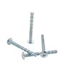 60Pcs Silver M4 x 45mm Truss Head Break Away Screws,